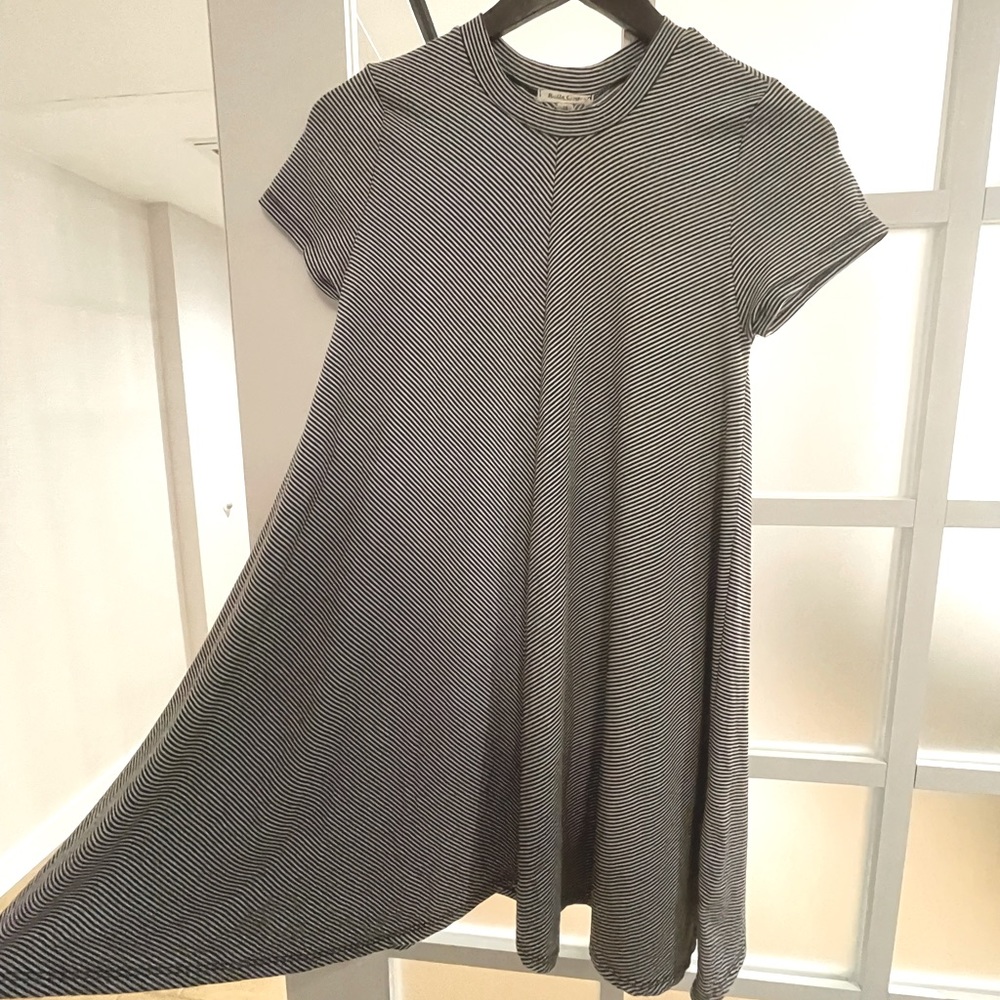 Like New Striped Rolla Coaster A-Line Dress